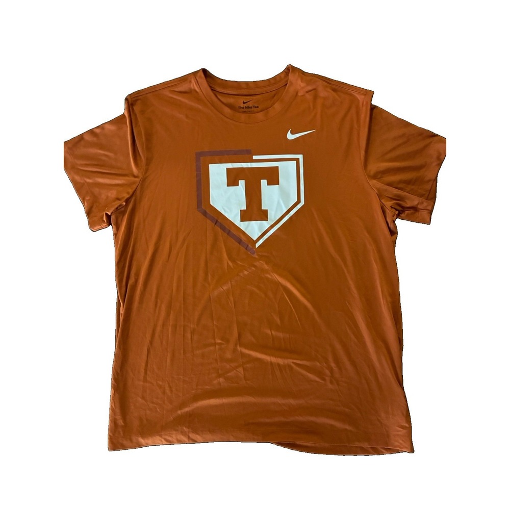 NWOT Nike Dri Fit University Of Texas Baseball Short Sleeve Shirt. Men's XL